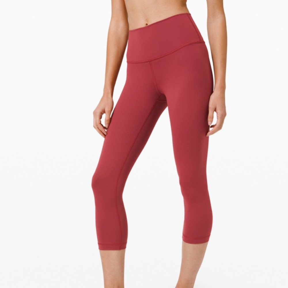 Lululemon Wunder Under Crop (Chianti)